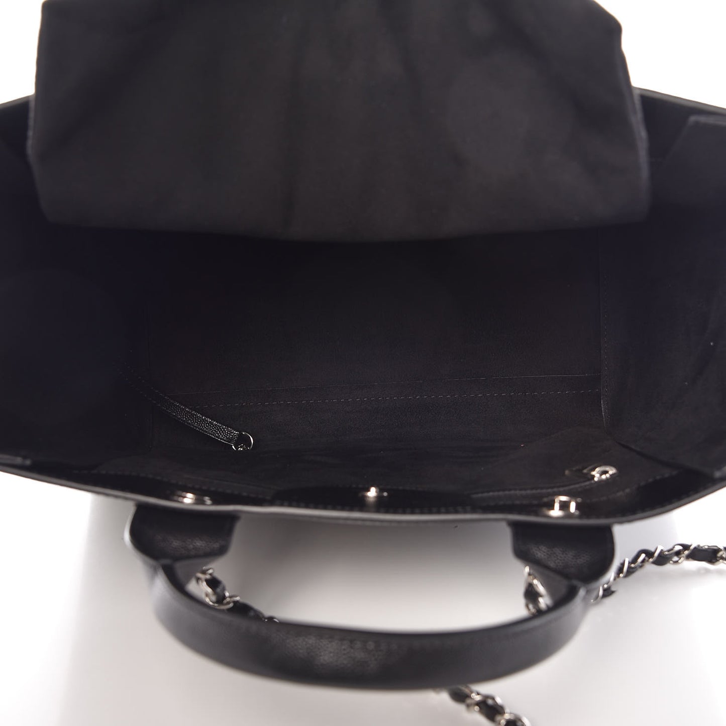 Caviar Small Studded Deauville Tote Black