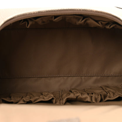 Gucci Piuma Calfskin Jumbo GG Embossed Small Toiletry Case Good Taupe 4 of 9