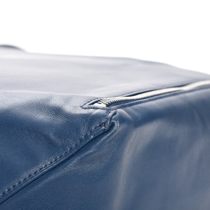 Celine Smooth Lambskin Horizontal Zipper Gusset Cabas Ocean Blue 11 of 11