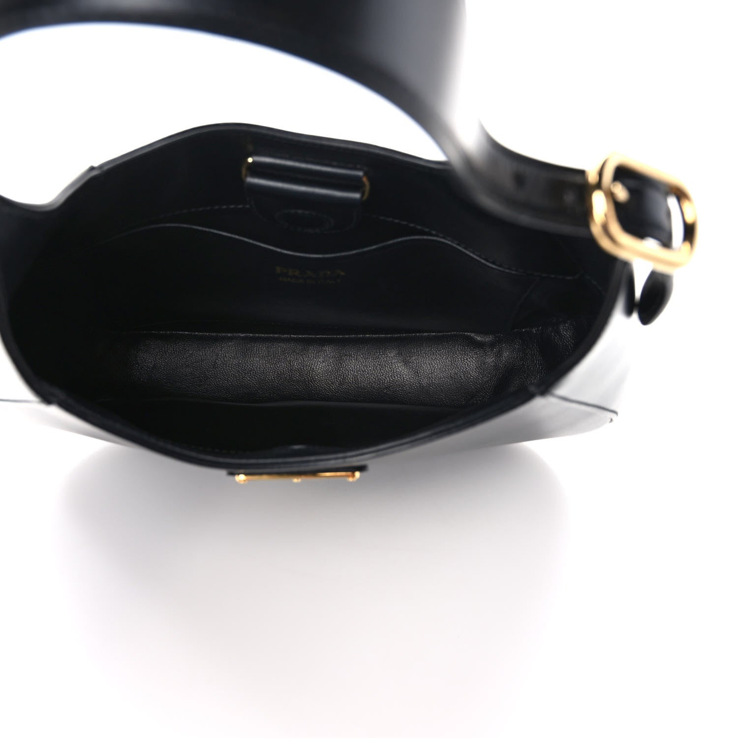 Prada Box Calfskin Shoulder Bag Black 4 of 8