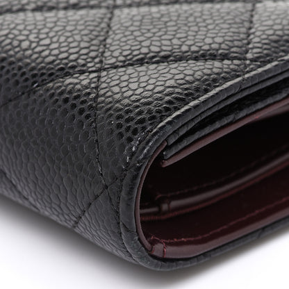 Chanel Caviar Quilted Large Flap Wallet Black 12 of 14
