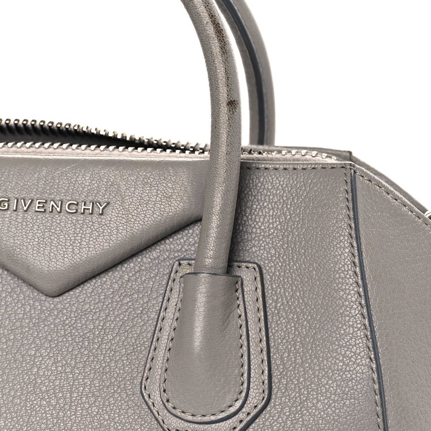 Givenchy Sugar Goatskin Medium Antigona Pearl Grey 18 of 19