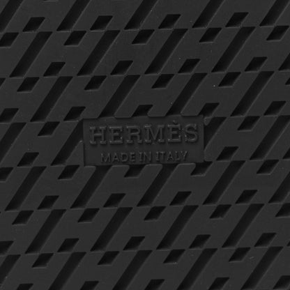 Hermes Calfskin Womens Chypre Sandals 38 Black 7 of 9