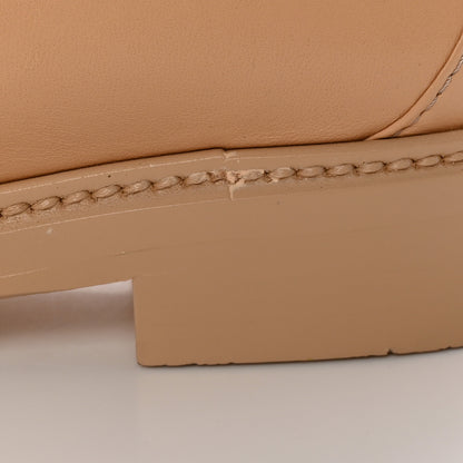 Chanel Lambskin Quilted CC Turnlock Moccasins 38.5 Beige 10 of 11