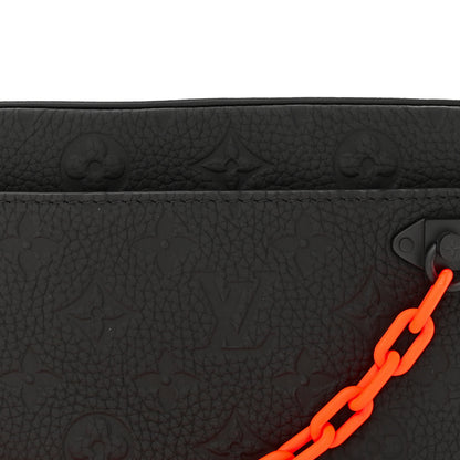 Louis Vuitton Taurillon Monogram Uniformes Solar Ray Soft Pochette Volga Belt Bag Black 7 of 10