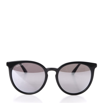 Gucci Acetate Round GG Sunglasses GG0064SK Black 2 of 7