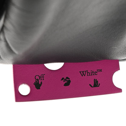 Off-White Calfskin Slouchy Nailed Clutch Black 8 of 12