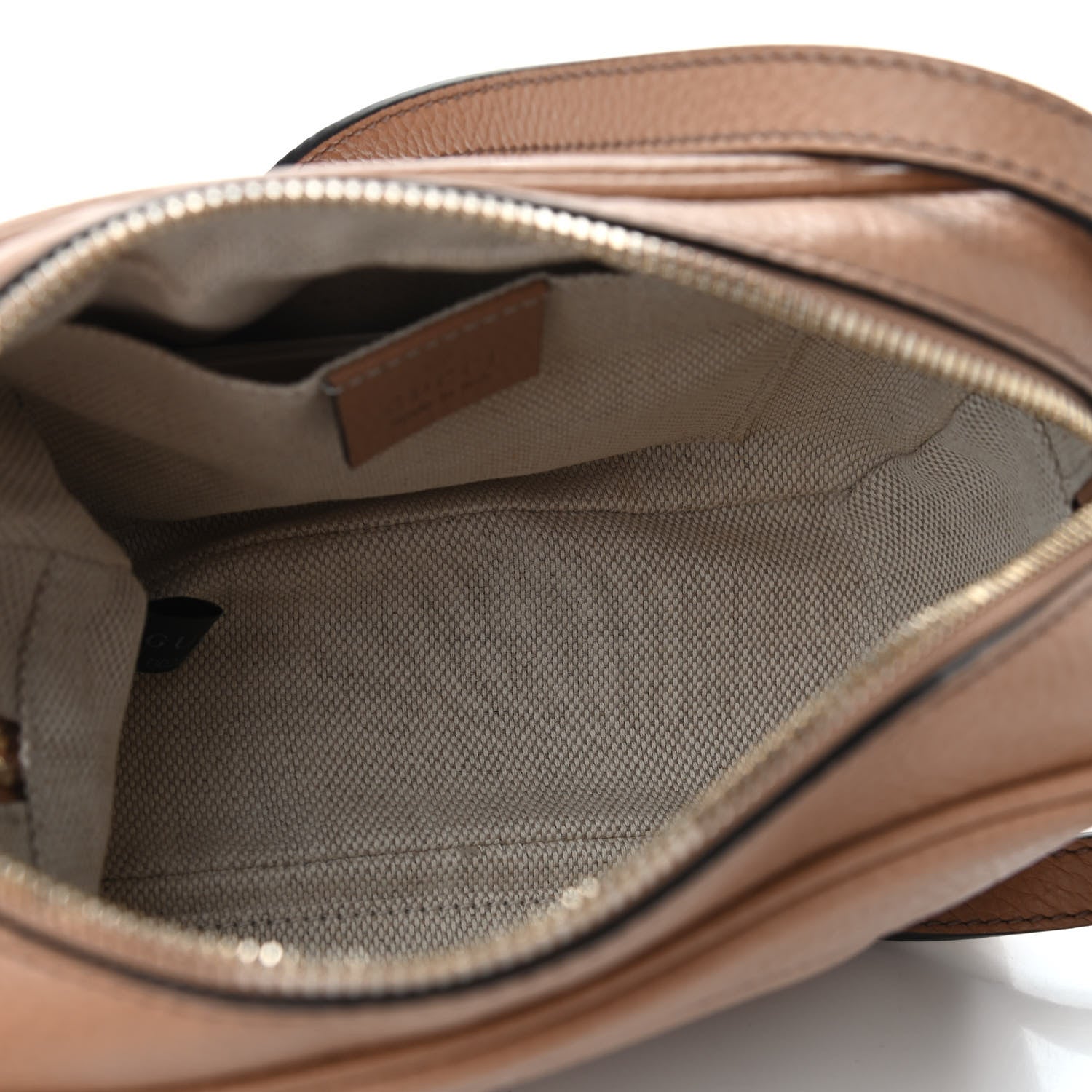 Gucci Pebbled Calfskin Small Soho Disco Bag Camelia 5 of 10