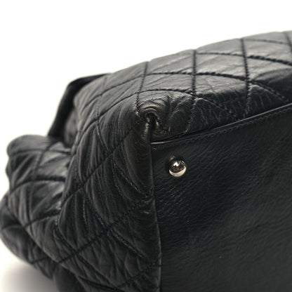 Chanel Glazed Calfskin Quilted Beijing Backpack Black 10 of 13