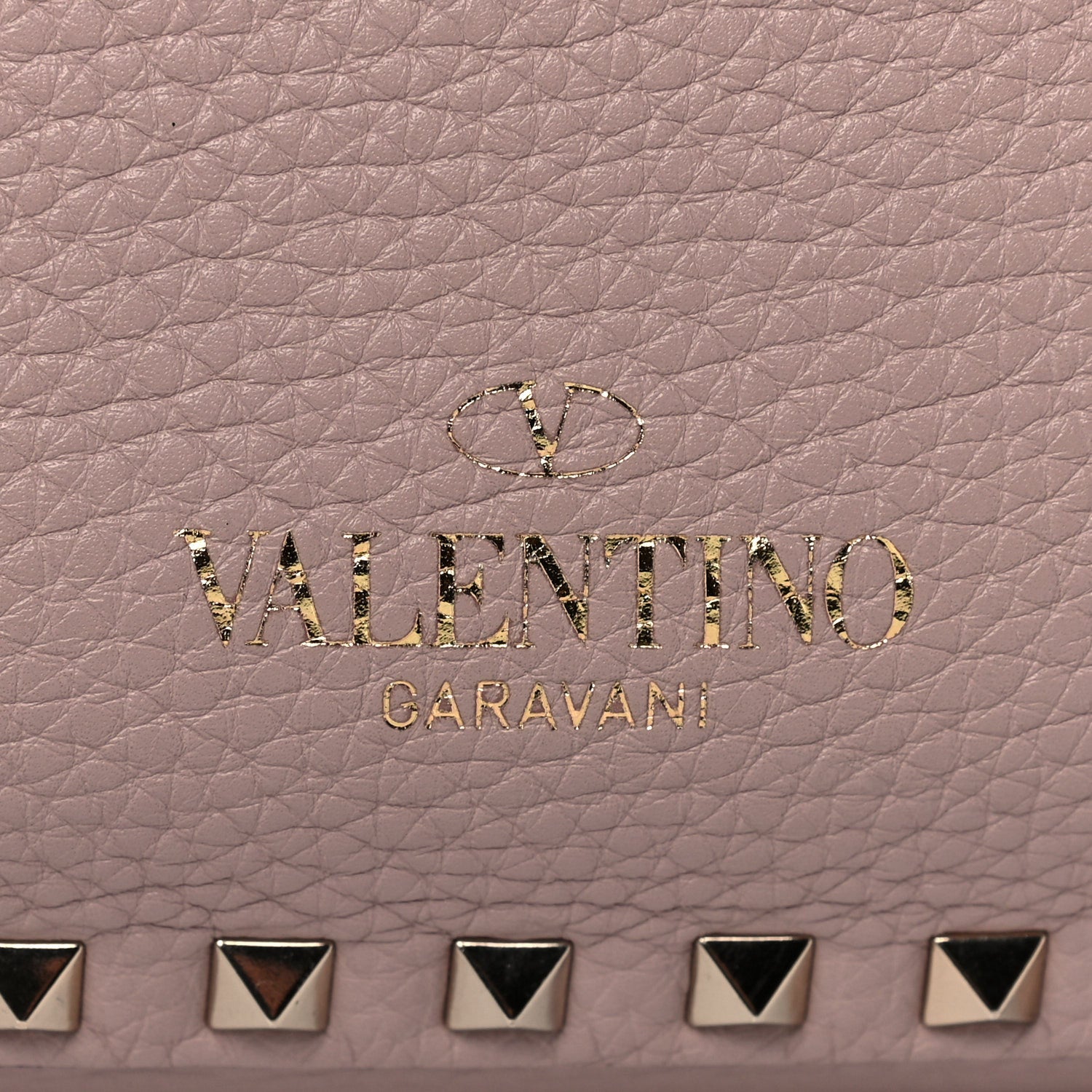 Valentino Garavani Pebbled Calfskin Small Rockstud Flip-Lock Messenger Bag Poudre 7 of 15