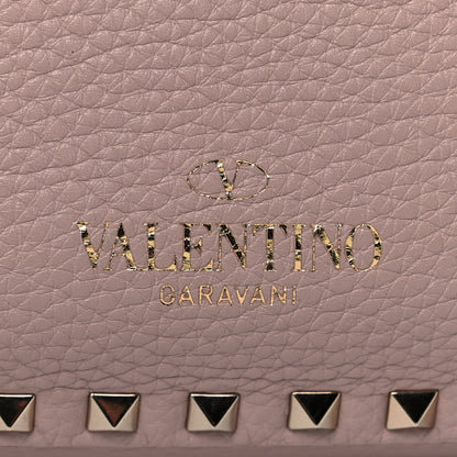 Valentino Garavani Pebbled Calfskin Small Rockstud Flip-Lock Messenger Bag Poudre 7 of 15