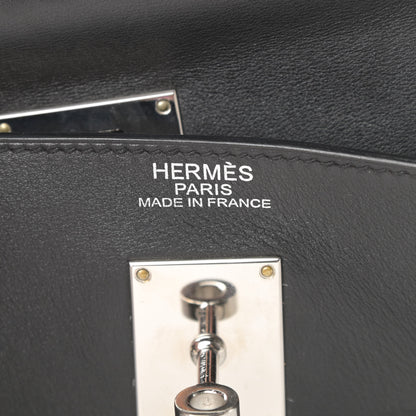 Hermes Veau Sikkim Kelly Relax 50 Black 6 of 19