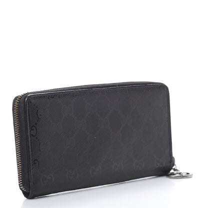 Gucci Imprime Monogram GG Pierce Zip Around Wallet Black 3 of 14