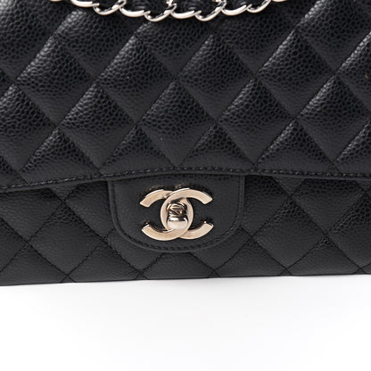 Chanel Caviar Quilted Medium Double Flap Black 10 of 12