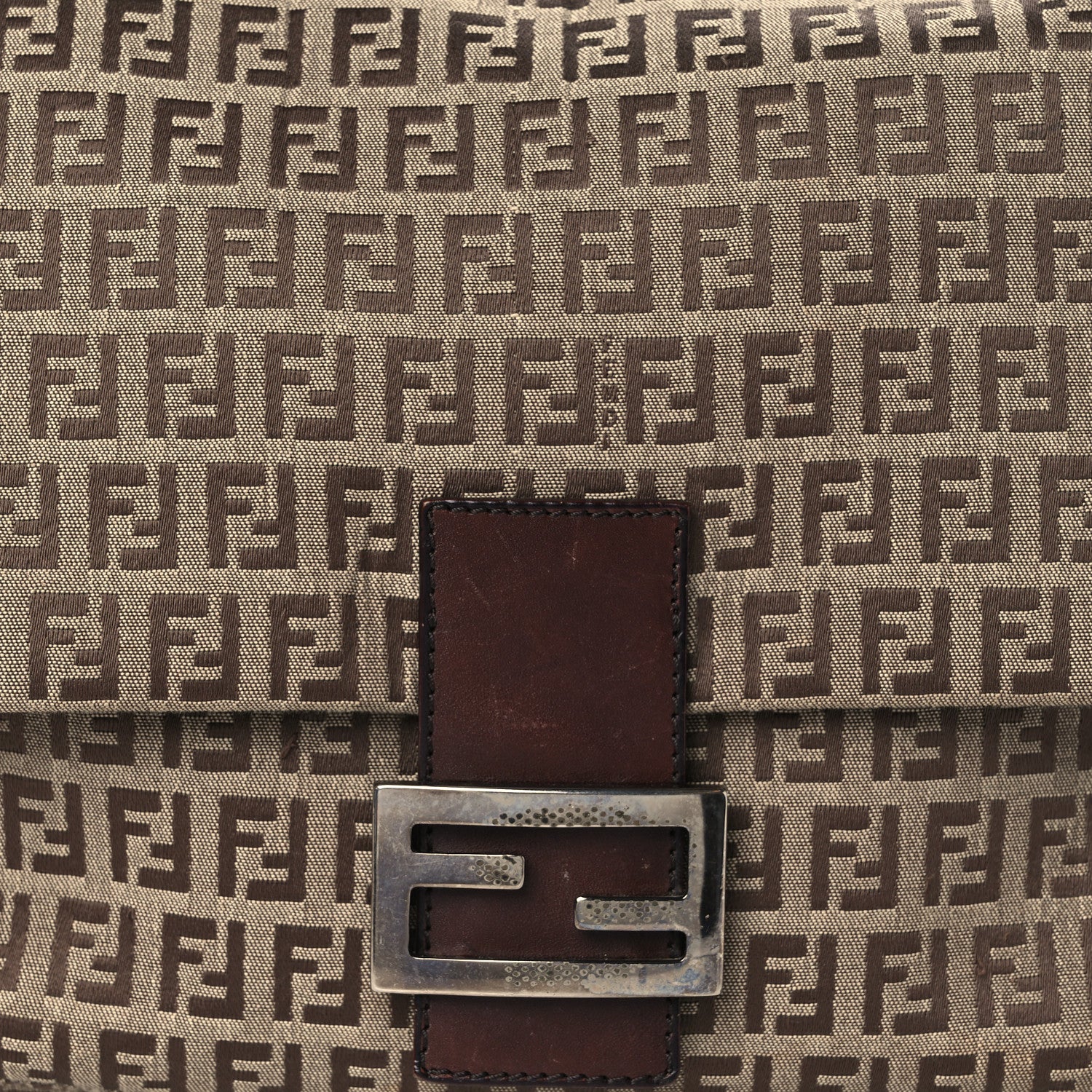 Fendi Zucchino Mama Baguette Brown 8 of 11