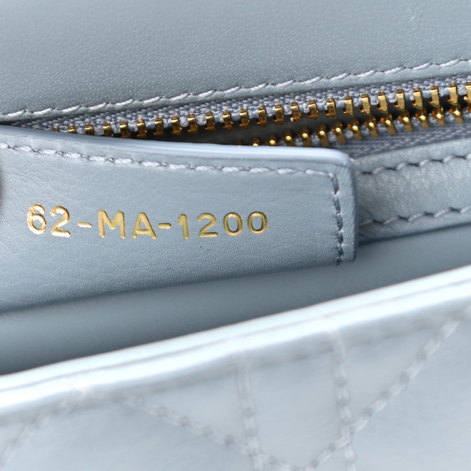 Christian Dior Calfskin Cannage Small Caro Bag Cloud Blue 6 of 10