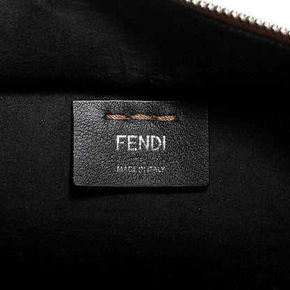 Fendi Calfskin Shearling Petite 3Jours Tote Tan 10 of 12