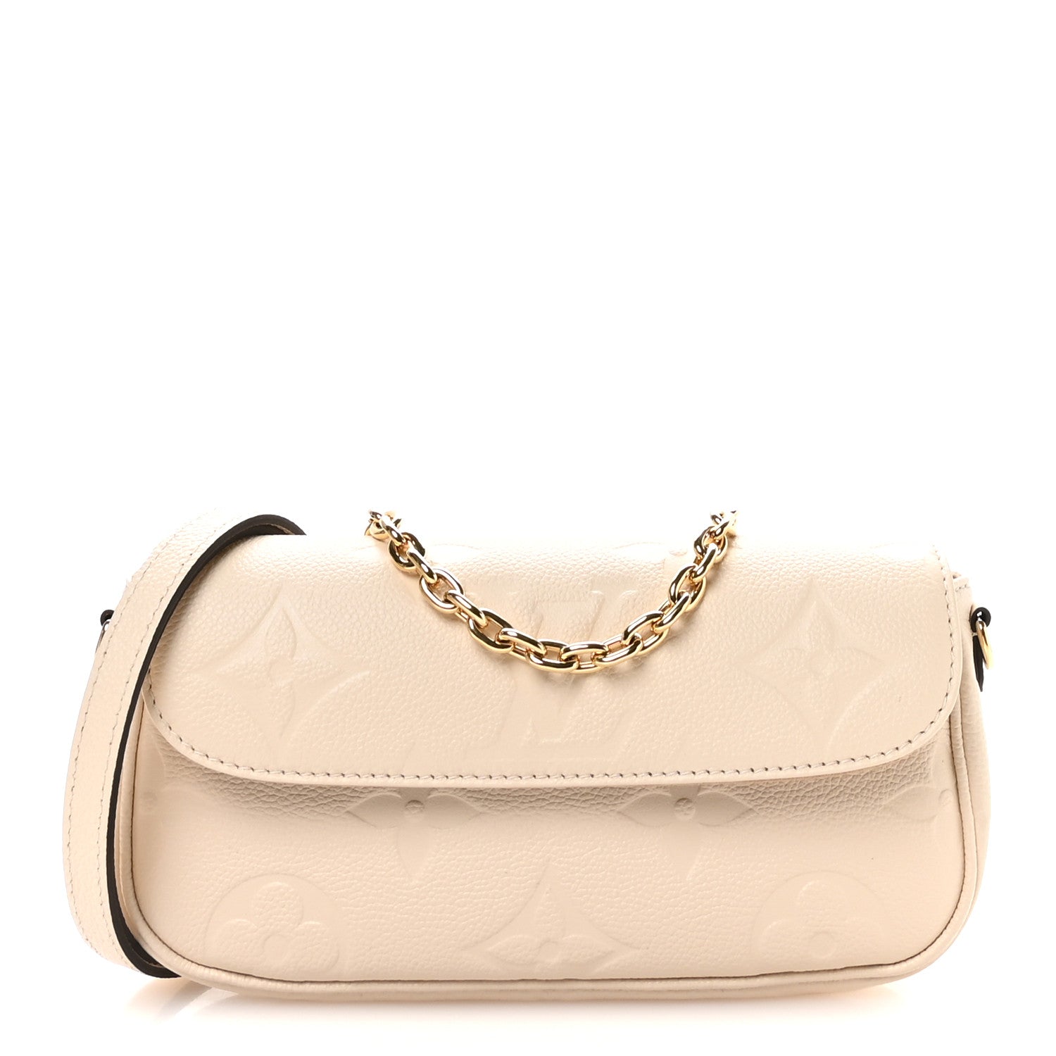 Louis Vuitton Empreinte Monogram Giant Ivy Wallet On Chain Cream 1 of 10