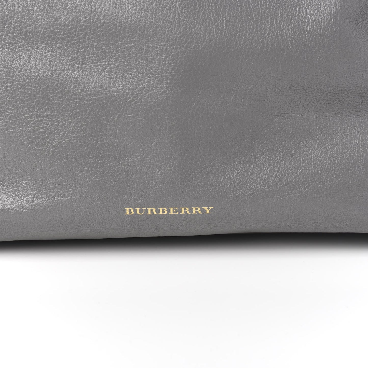 Smooth Calfskin Medium Banner Tote Grey