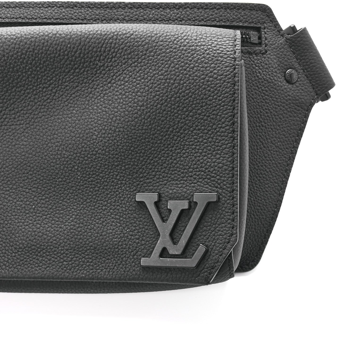 Louis Vuitton Grained Calfskin Aerogram Takeoff Sling Black 8 of 13