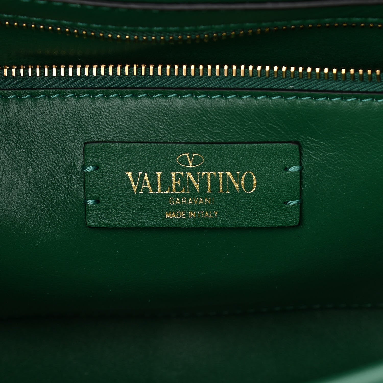Valentino Garavani Nappa Large Roman Stud Shoulder Bag Jungle 6 of 9