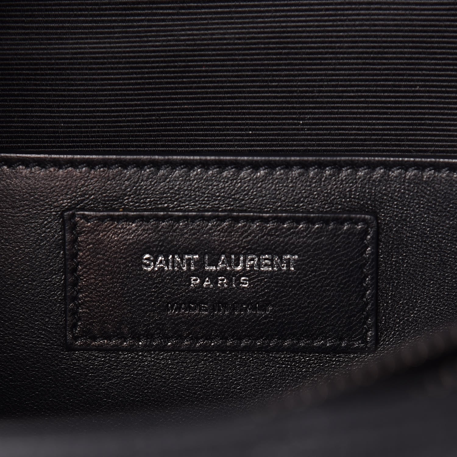 Saint Laurent Sheepskin Matelasse Chevron Monogram Large College Satchel Black 7 of 10