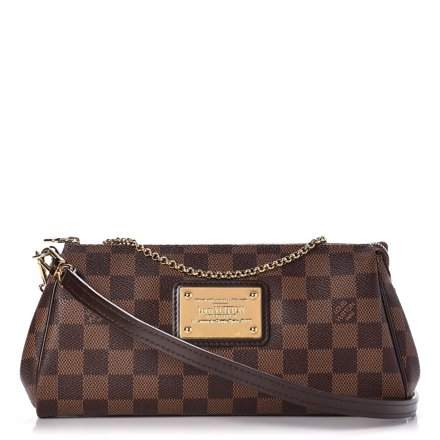 Louis Vuitton Damier Ebene Eva Clutch 1 of 7