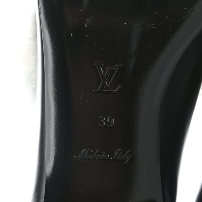 Louis Vuitton Calfskin Mink Upper Case Flat Loafer 39 Black 6 of 8