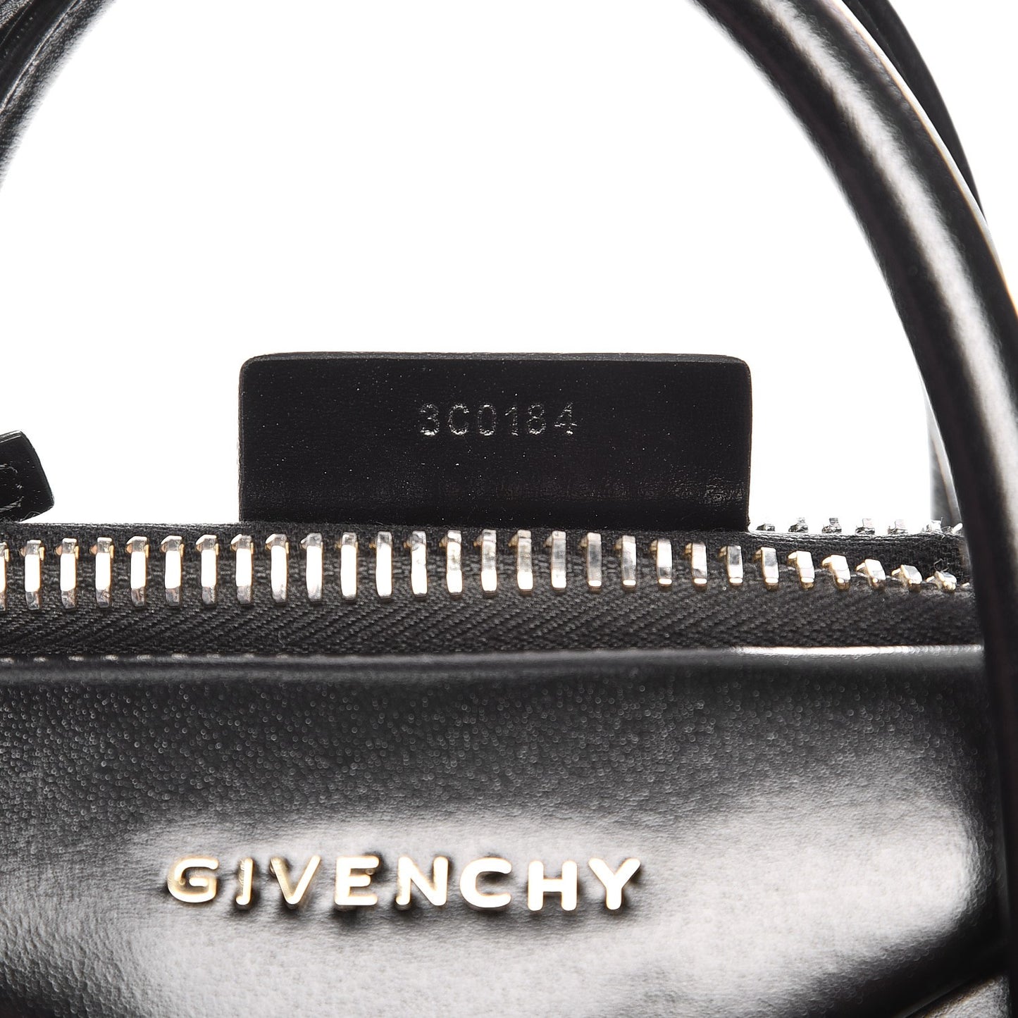 Shiny Lord Calfskin Medium Antigona Black