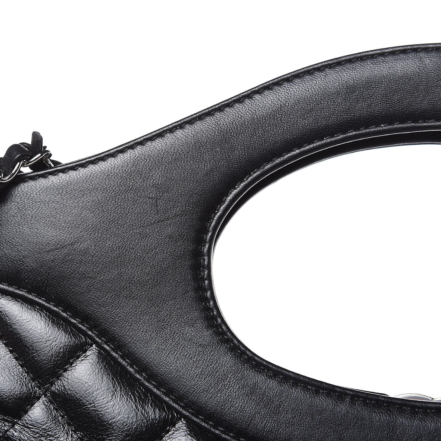 Chanel Glazed Lambskin Quilted Small 31 Shopping Bag Black 11 of 11
