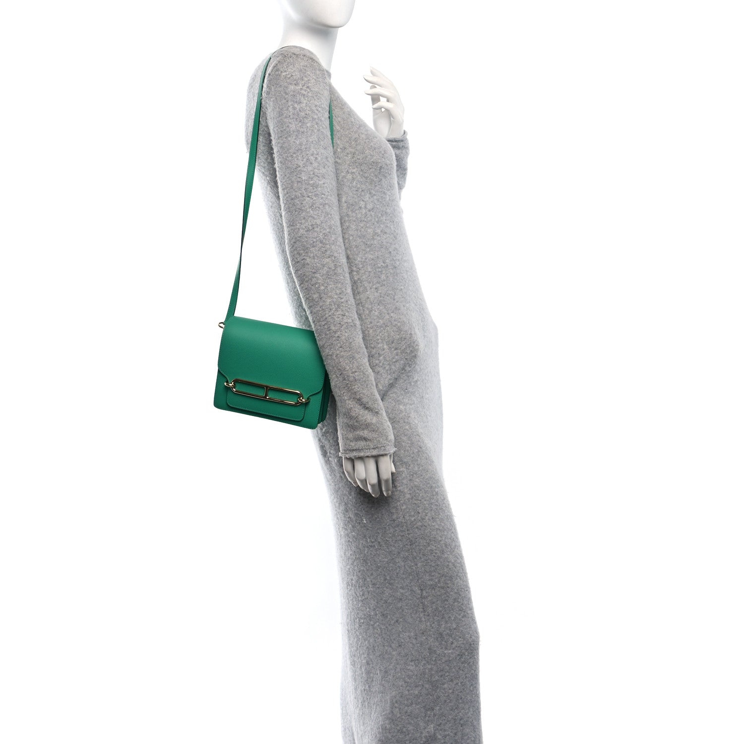 Hermes Evercolor Mini Sac Roulis Menthe 2 of 10