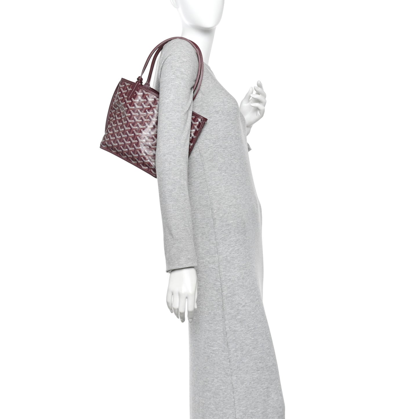 Goyardine Reversible Mini Anjou Burgundy