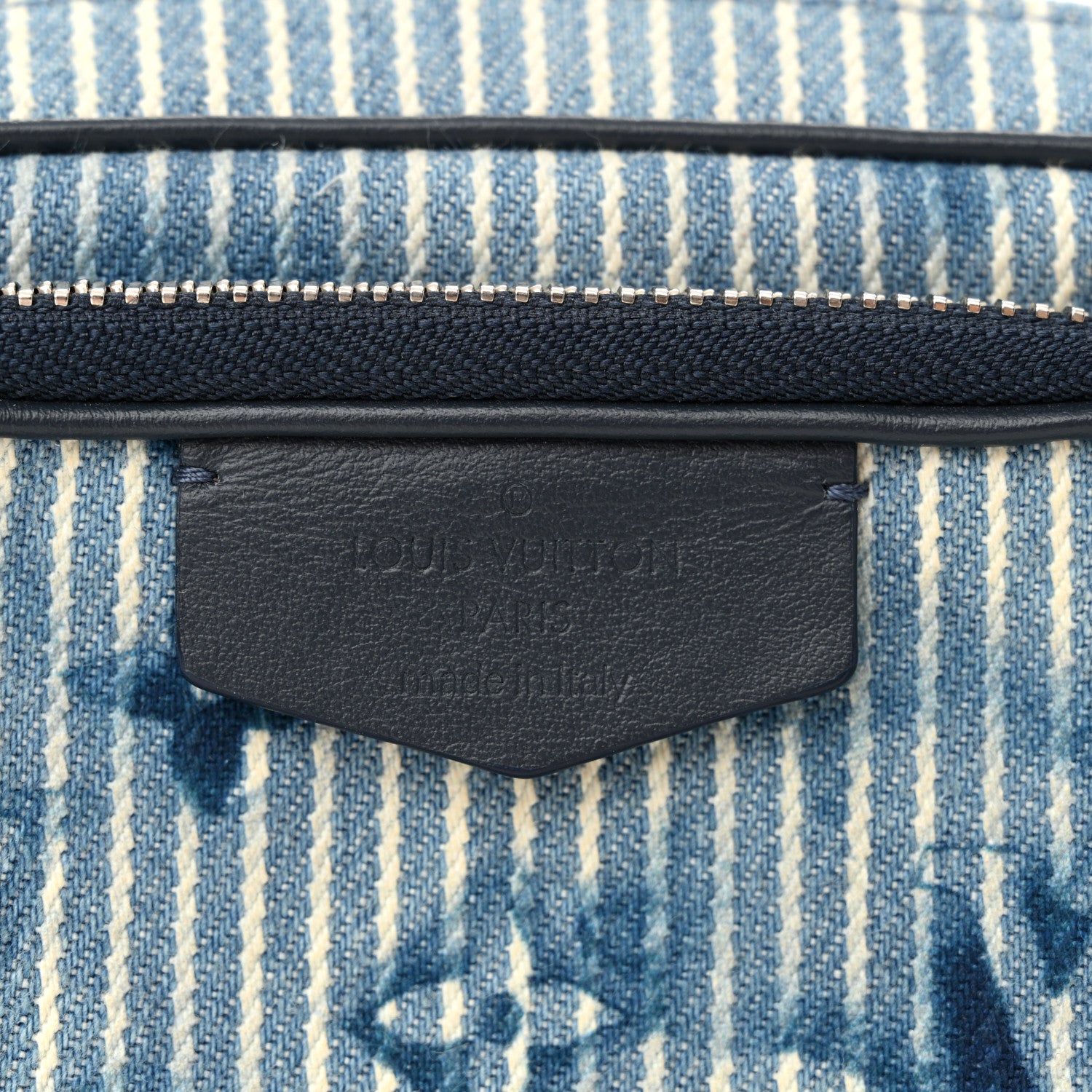 Louis Vuitton Hickory Stripes Denim Monogram Watercolor Outdoor Pouch Blue 6 of 10