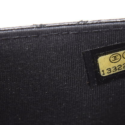 Chanel Lambskin Diamond Stitched Wallet On Chain WOC Black 9 of 11
