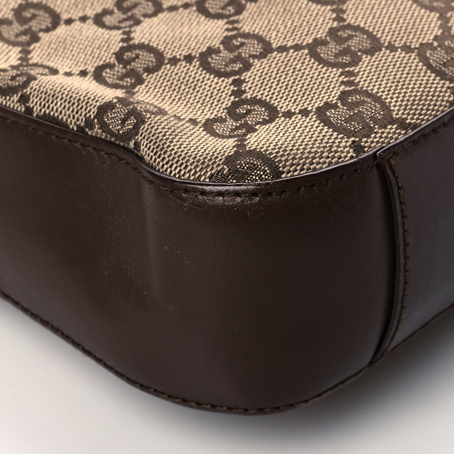 Gucci Monogram GG Small Clasp Hobo Brown 8 of 9