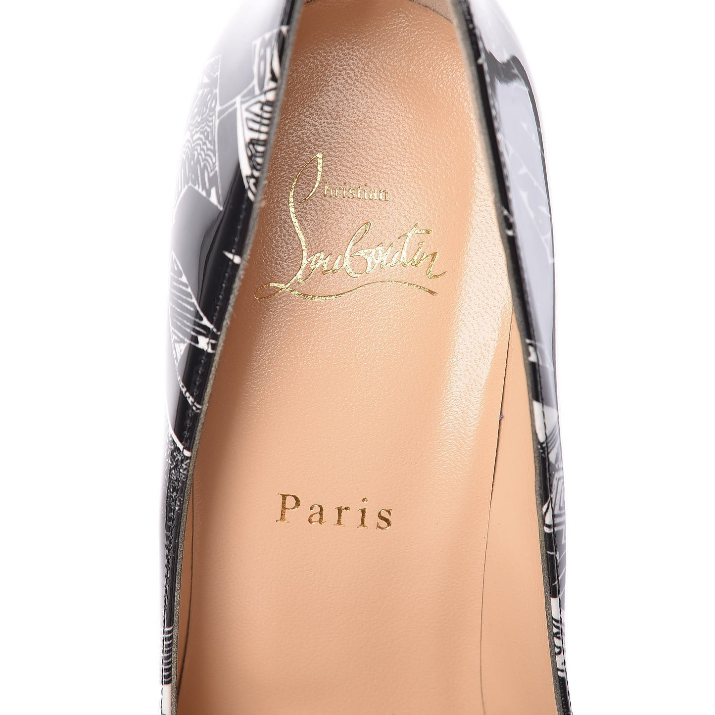 Patent Nicograf Pigalle Follies 100 Pumps 39 Black White