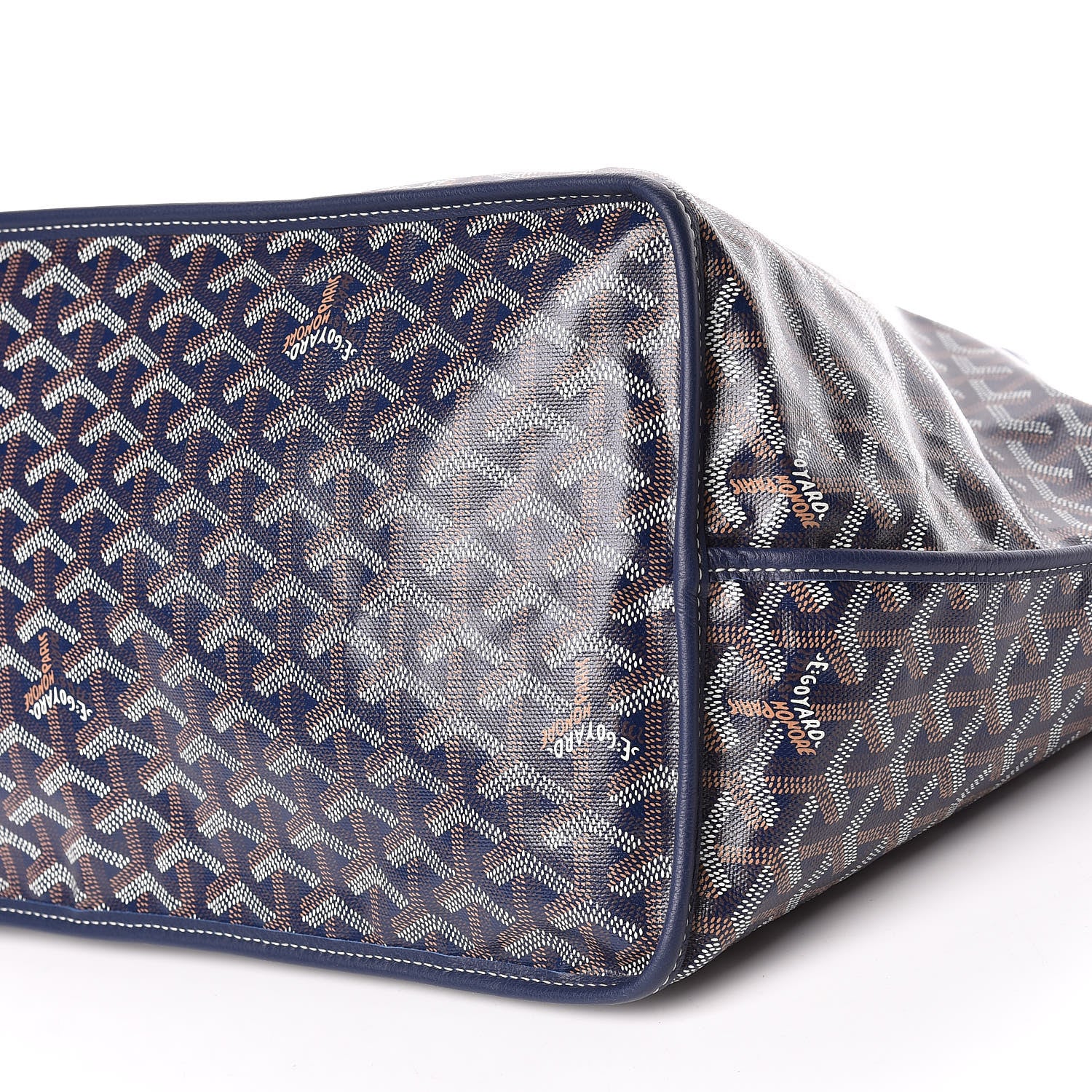 Goyard Goyardine Reversible Anjou GM Navy 11 of 16