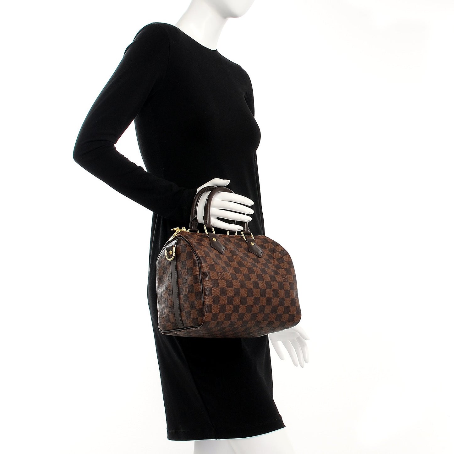 Damier Ebene Speedy Bandouliere 25