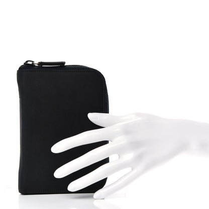 Prada Tessuto Nylon Zip Around Agenda Holder Black 2 of 9