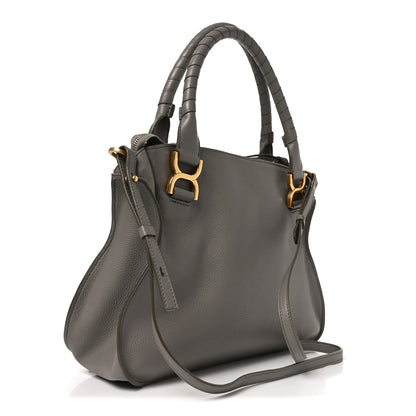 Chloe Calfskin Small Marcie Satchel Cashmere Grey 3 of 10