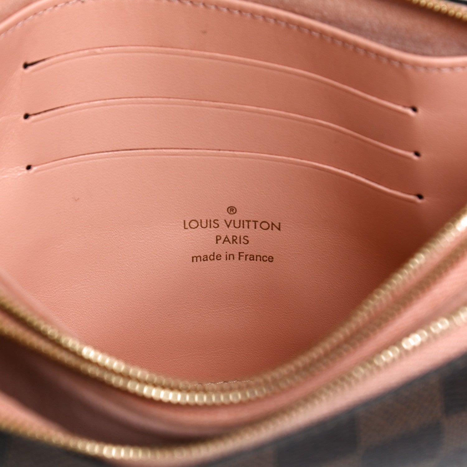 Louis Vuitton Damier Ebene Double Zip Pochette 6 of 10