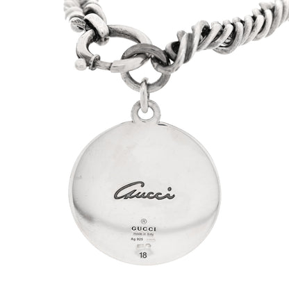 Gucci Sterling Silver Round Flora Chain Bracelet 2 of 2