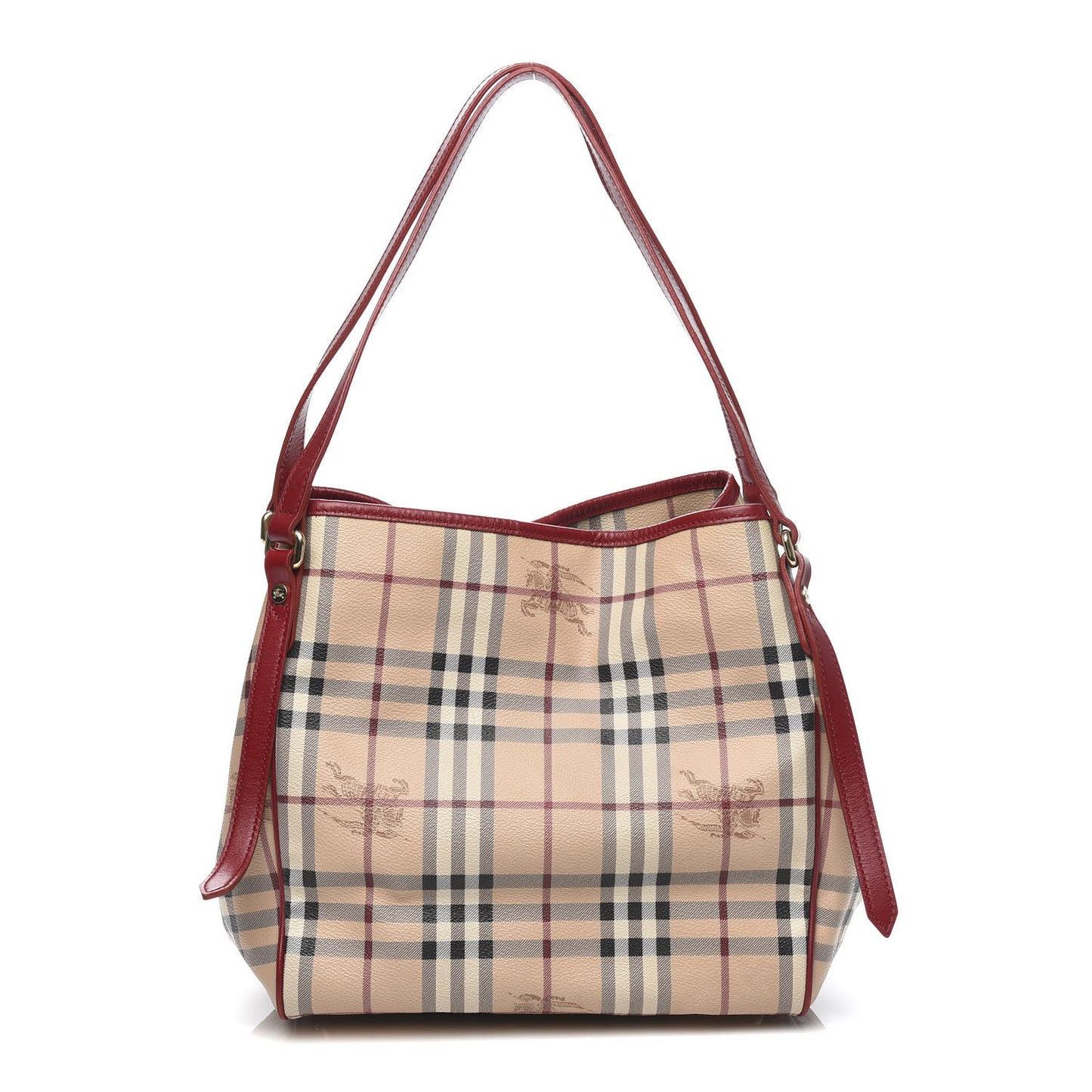 Haymarket Check Small Canterbury Tote Military Red