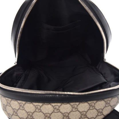 Gucci GG Supreme Monogram Web Dome Backpack Black 5 of 7