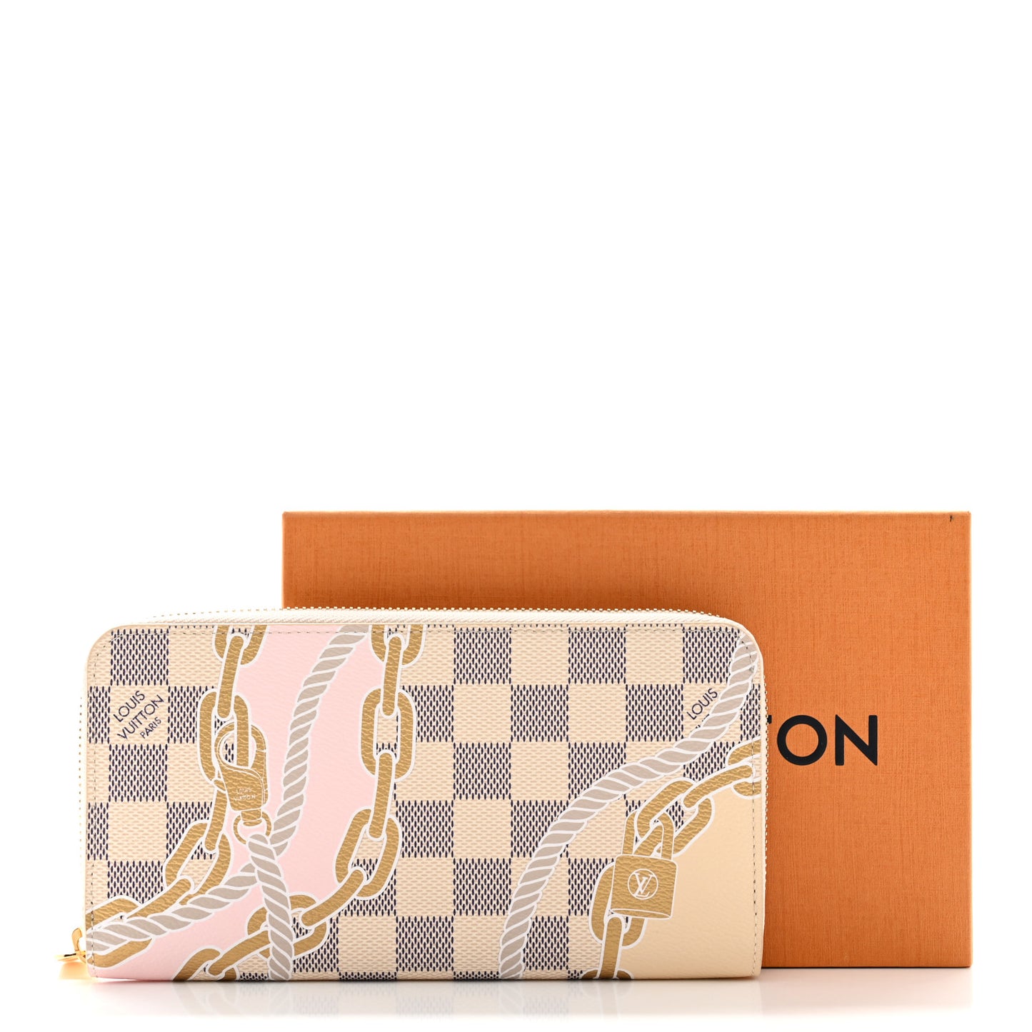 Damier Azur Nautical Zippy Wallet Gold
