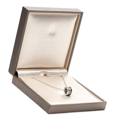Bulgari 18K White Gold Diamond B.Zero1 Pave Pendant Necklace 5 of 5