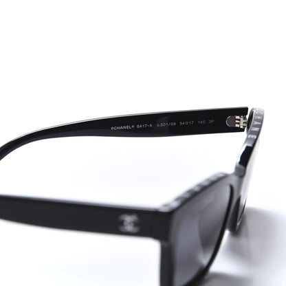 Chanel Acetate Polarized Square Sunglasses 5417-A Black 7 of 8