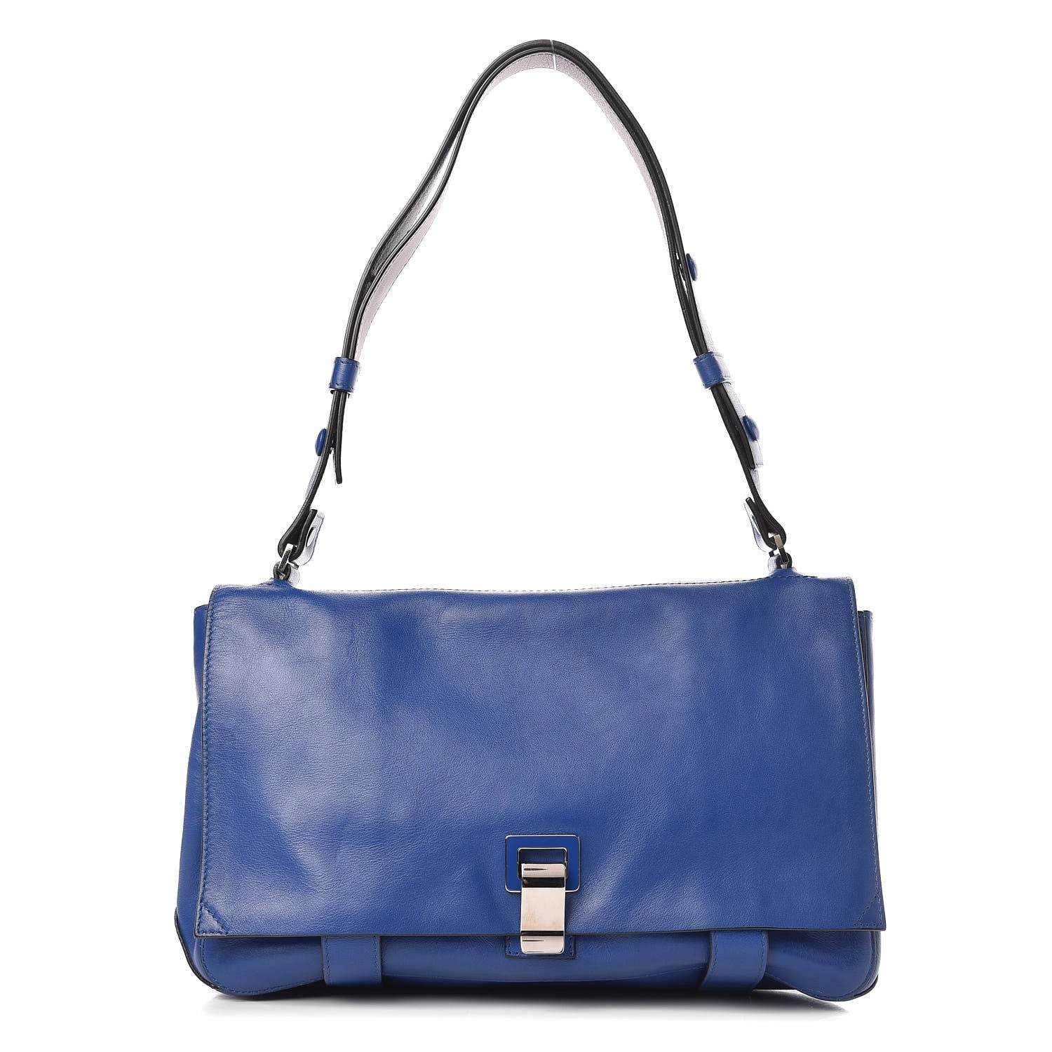 Proenza Schouler Calfskin Double Sided PS Courier Bag Royal Blue Veruca Salt 1 of 18