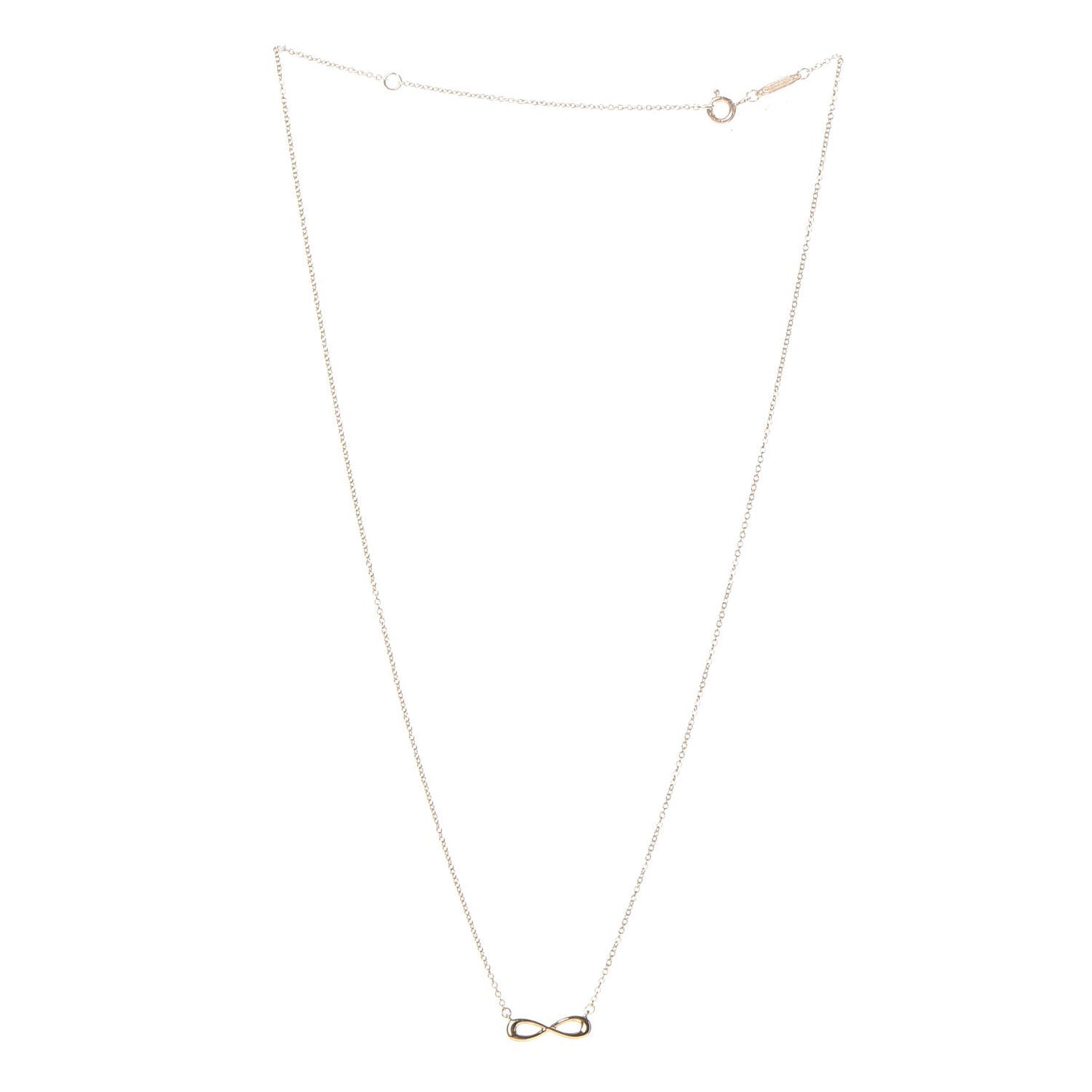 18K Yellow Gold Infinity Pendant Necklace