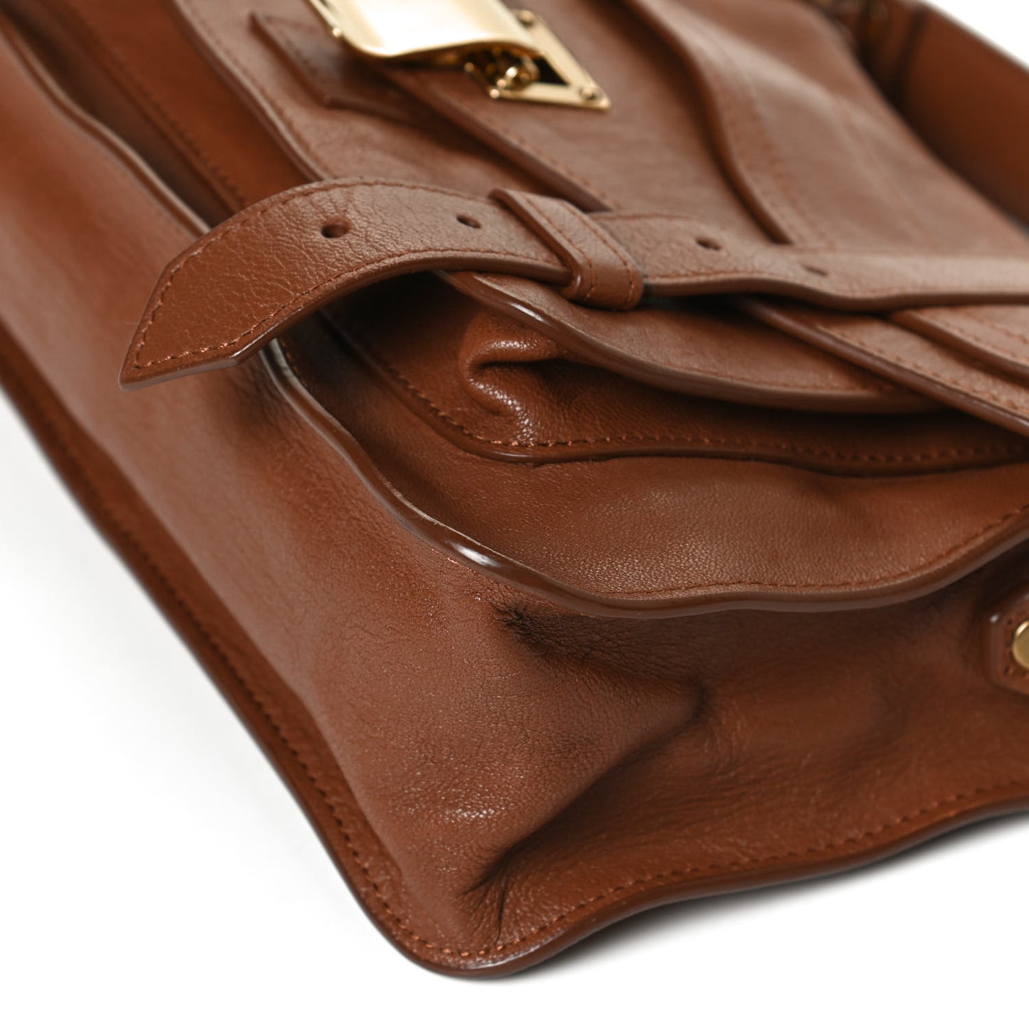 Lambskin Tiny PS1 Satchel Saddle